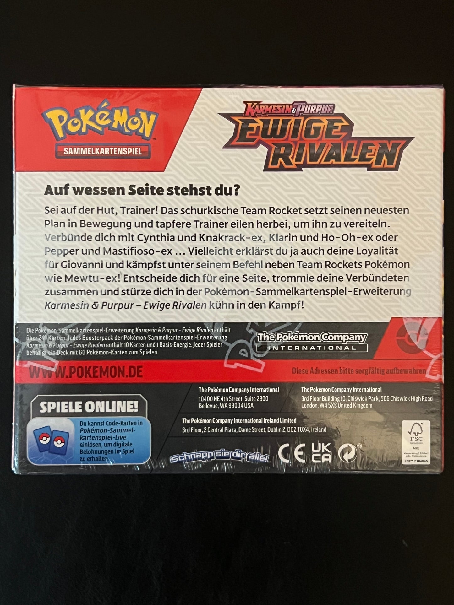 Pokémon Ewige Rivalen Booster Box